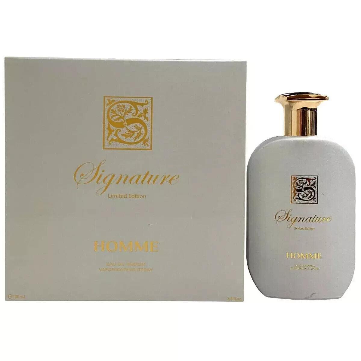 Limited Edition Silver Homme by Signature Cologne Edp 3.3 / 3.4 oz