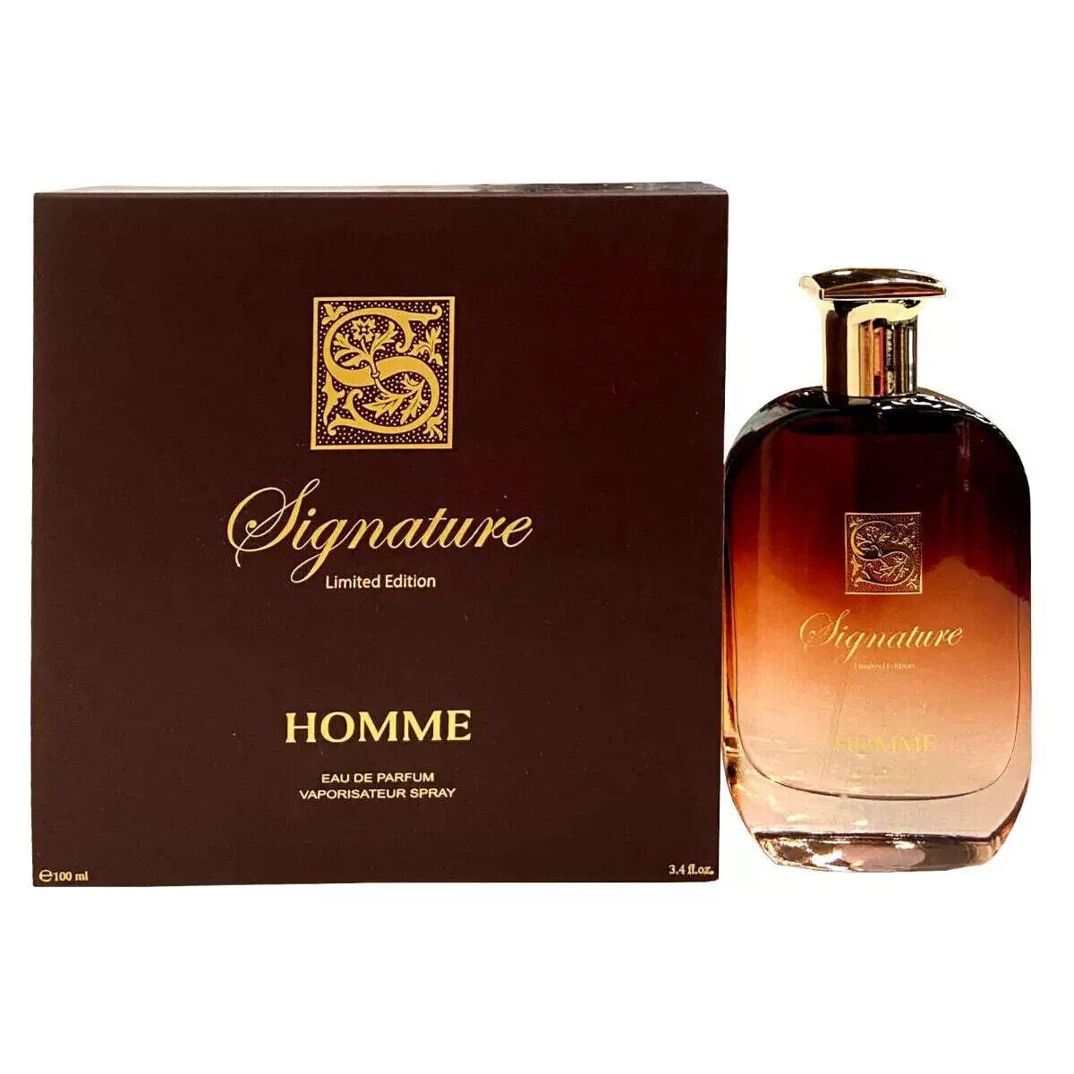 Limited Edition Brown Homme by Signature Cologne Edp 3.3 / 3.4 oz