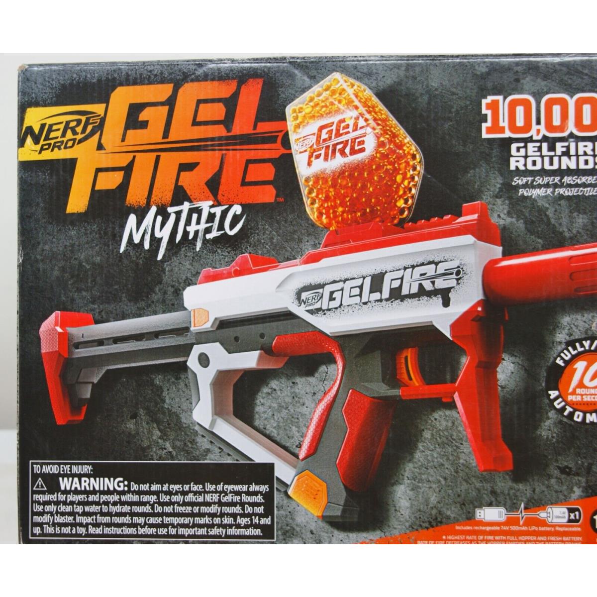 Nerf Pro Gelfire Mythic Full Auto Blaster 10 000 Gelfire Rounds 61