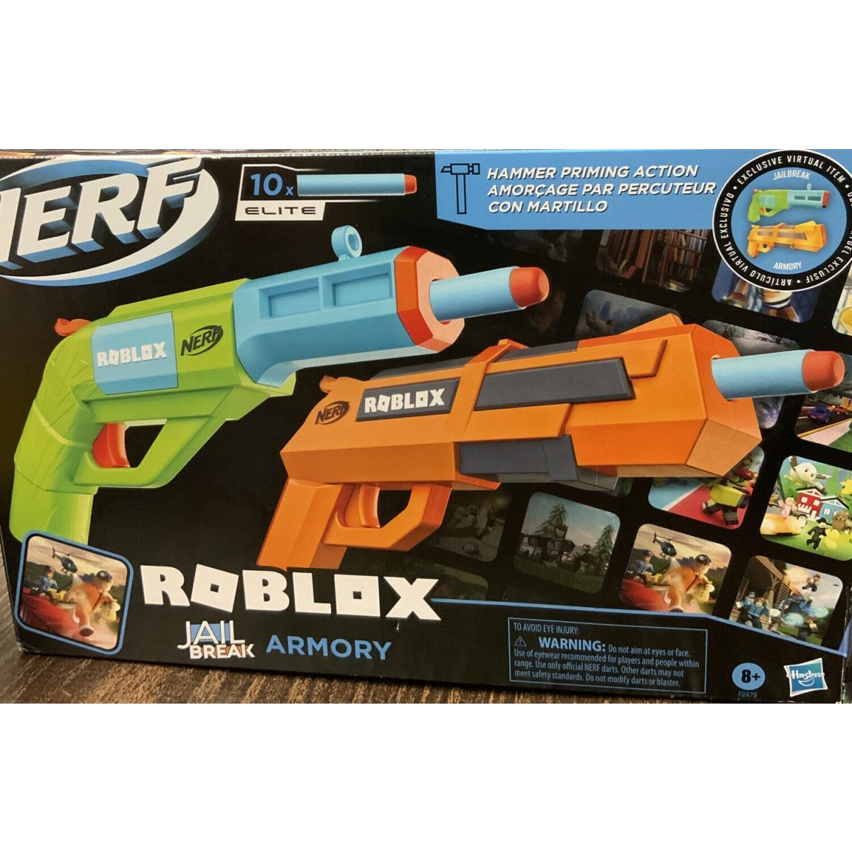 Nerf Roblox Elite Jail Break Armory 2 Pack