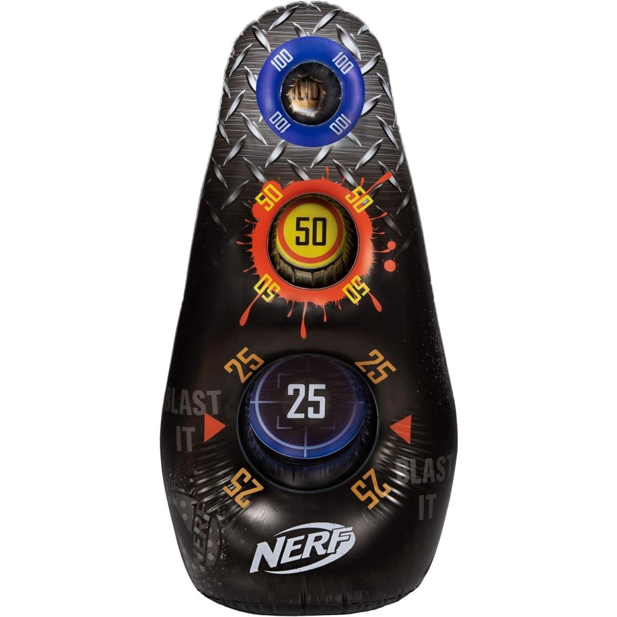 Nerf Inflatable Target 4 Tall Practice Device 3 Score Zones Water Black