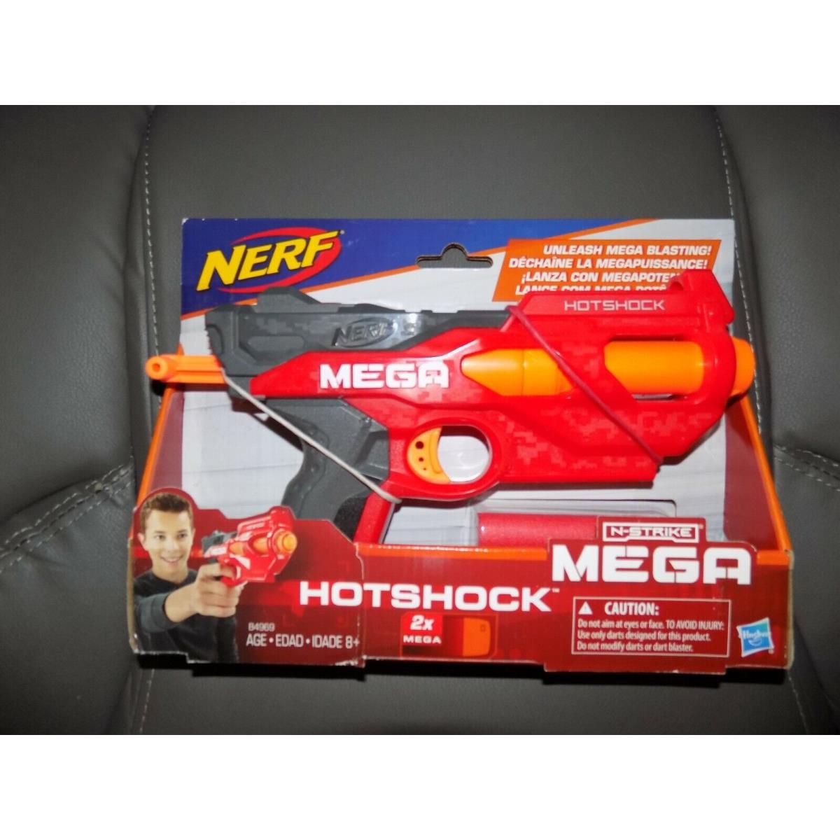 Nerf N-strike Hotshock Mega Dart Blaster w/ 2 Darts Hasbro 2018