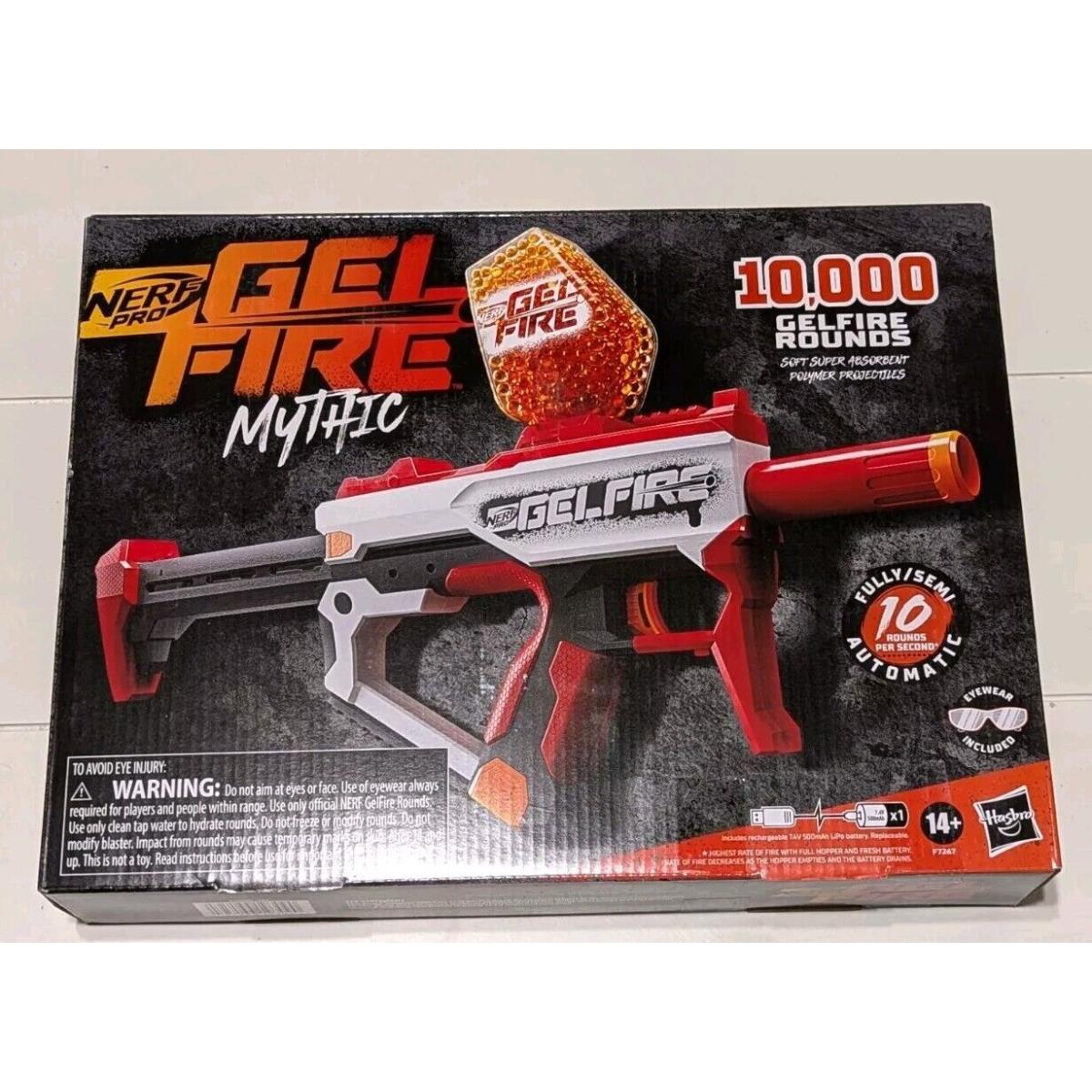 Nerf Pro Gelfire Mythic Blaster 10 000 Gelfire Round W/hopper Rechargeable