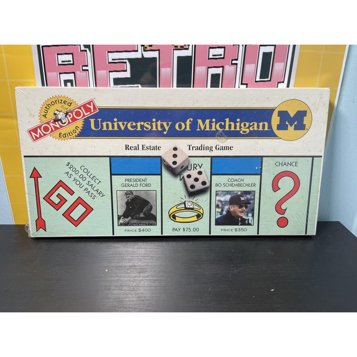 Monopoly University of Michigan 1997 Board Game Let s Go Blue