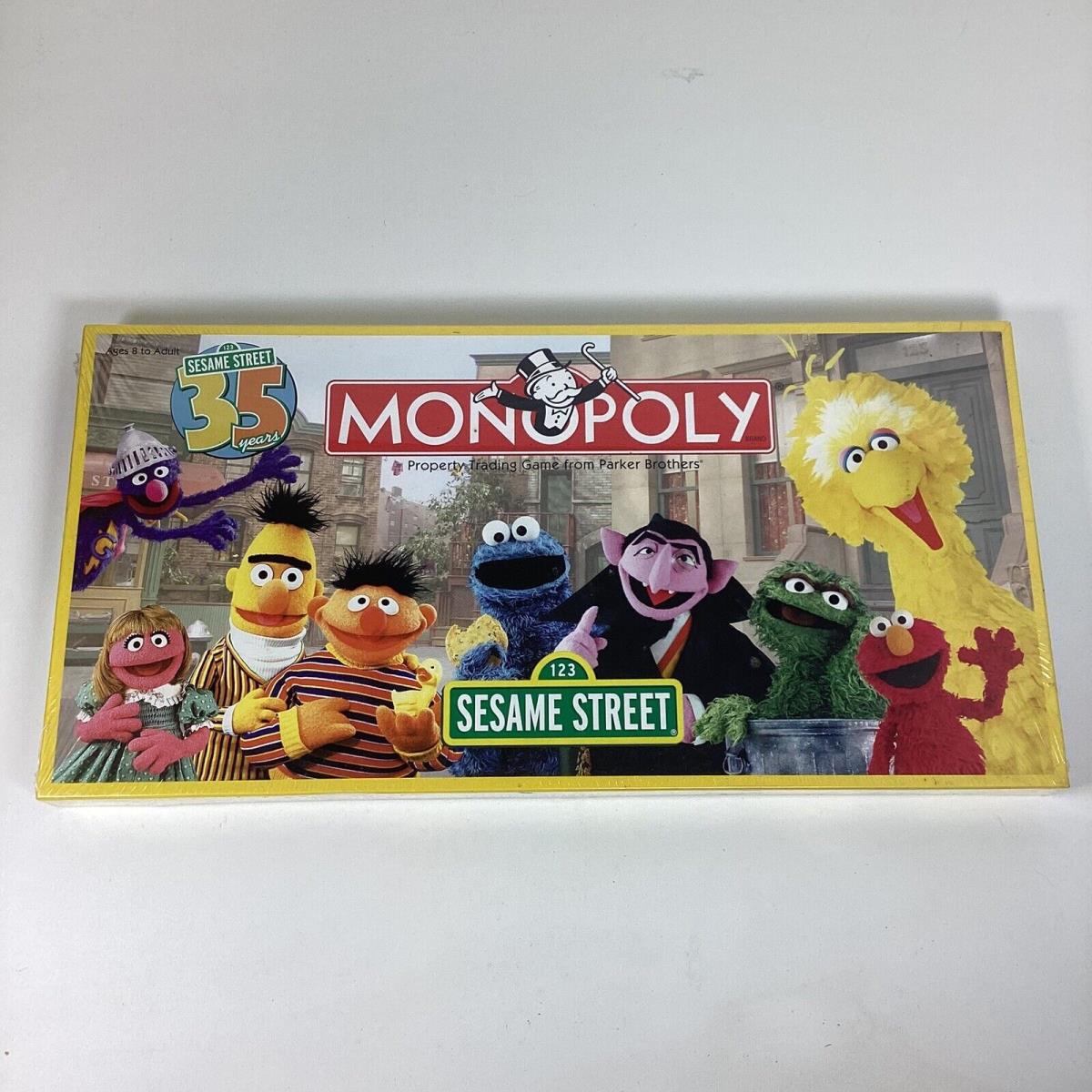 Monopoly Sesame Street 35th Anniv Edition Board Game 2004 Hasbro