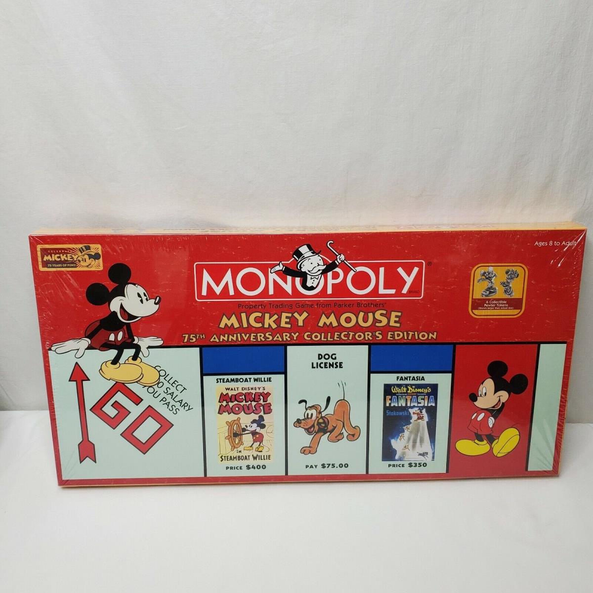 Monopoly Mickey Mouse 75th Anniversary Collectors Edition Disney 2004