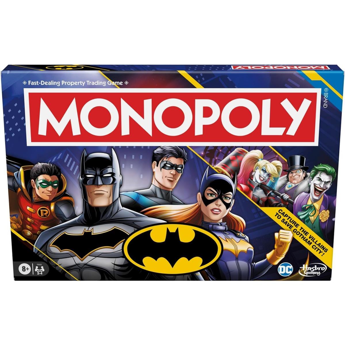 Monopoly Batman Edition Board Game 2 to 4 Players Family Strategy Games