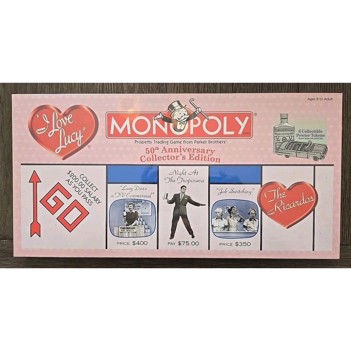 I Love Lucy Monopoly Game 50th Anniversary Collector s Edition +