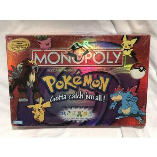 Monopoly Pokemon Collector`s Edition Game Hasbro Silver/gold 2001