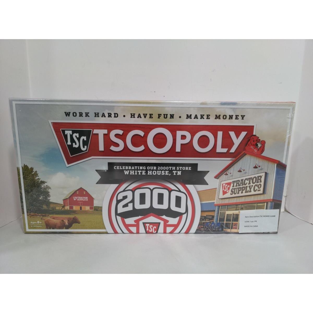 Monopoly Game Limited Edition Tractor Supply 2021 Not Sold in Stores