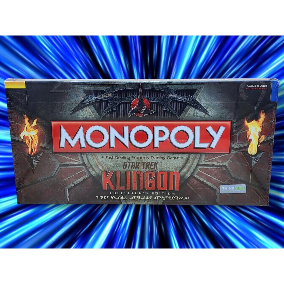 2011 Hasbro Star Trek Klingon Monopoly Collectors Edition Board Game