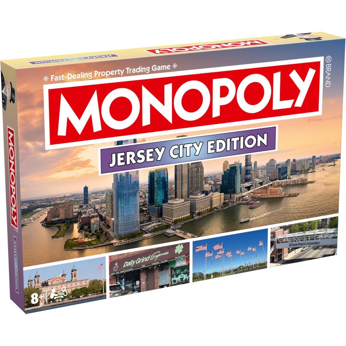 Monopoly Jersey City NJ Edition Board Game 2-6 Players Family Board Games