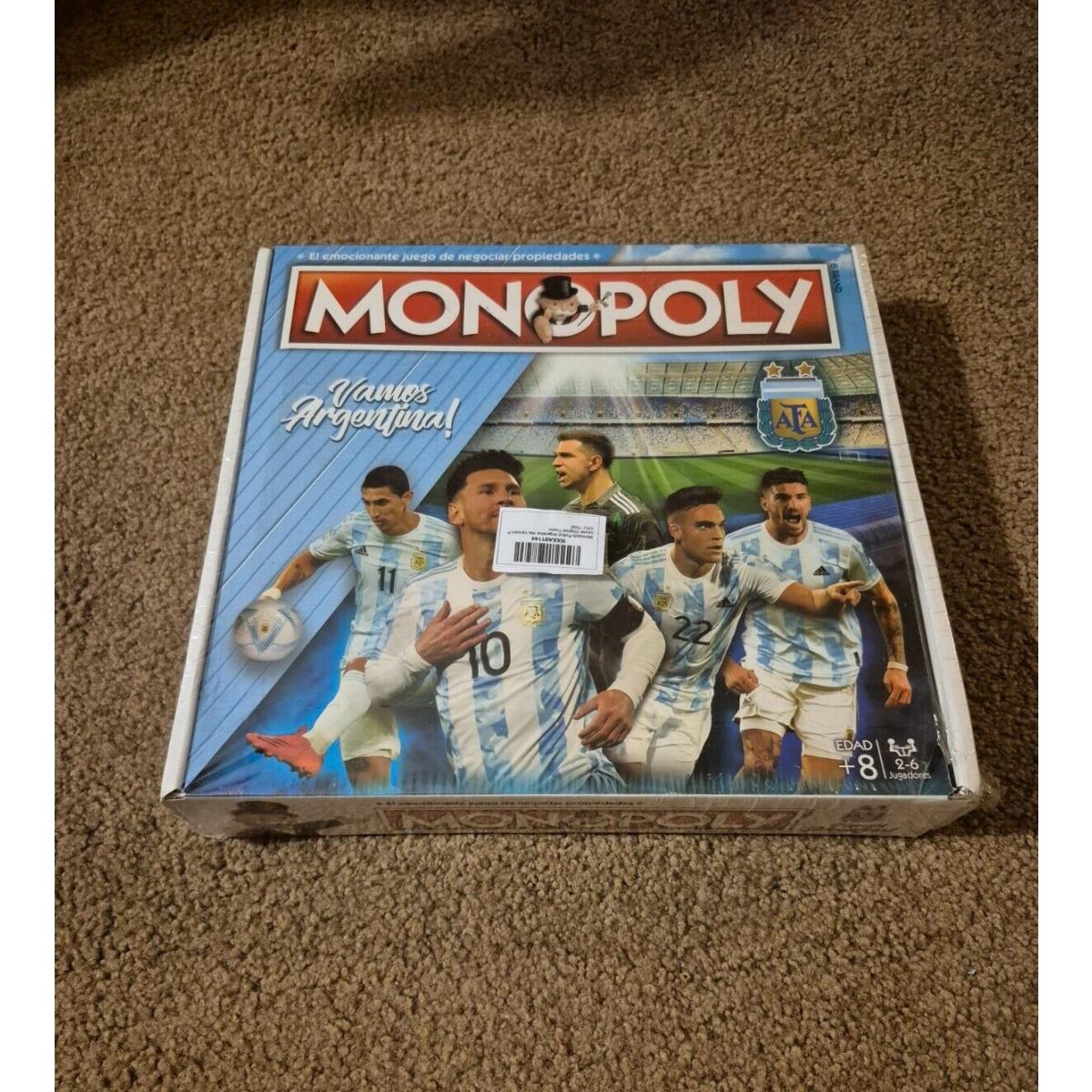 Monopoly Lionel Messi Afa Argentina Board Game - Limited Edition