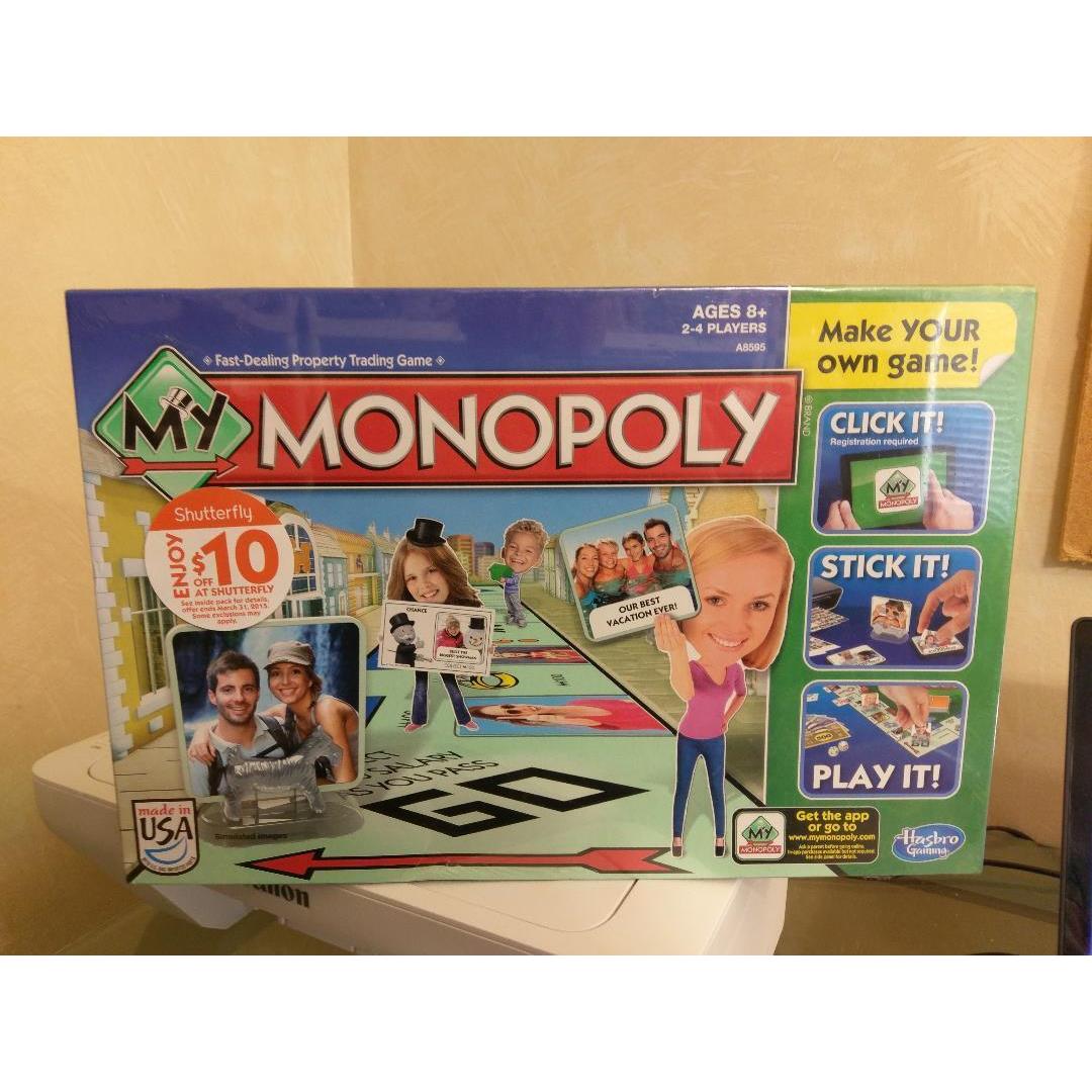 MY Monopoly Make Your Own Board Game Hasbro