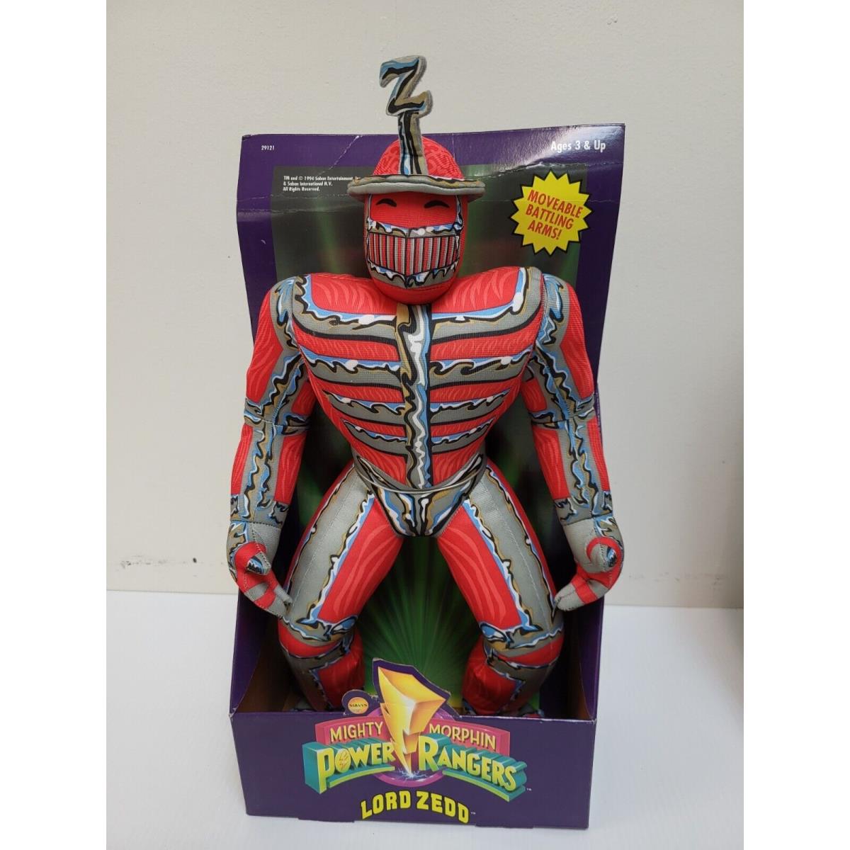 1994 Saban`s Mighty Morphin Power Rangers - Giant Lord Zedd 19 Plush Toy