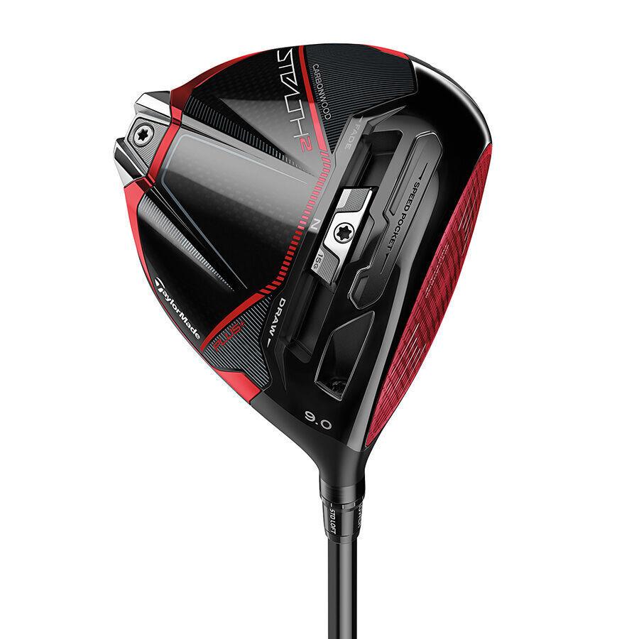 Taylormade Stealth 2 Plus 9.0 Driver Red Ascent 60 Stiff Flex - Red, Teal