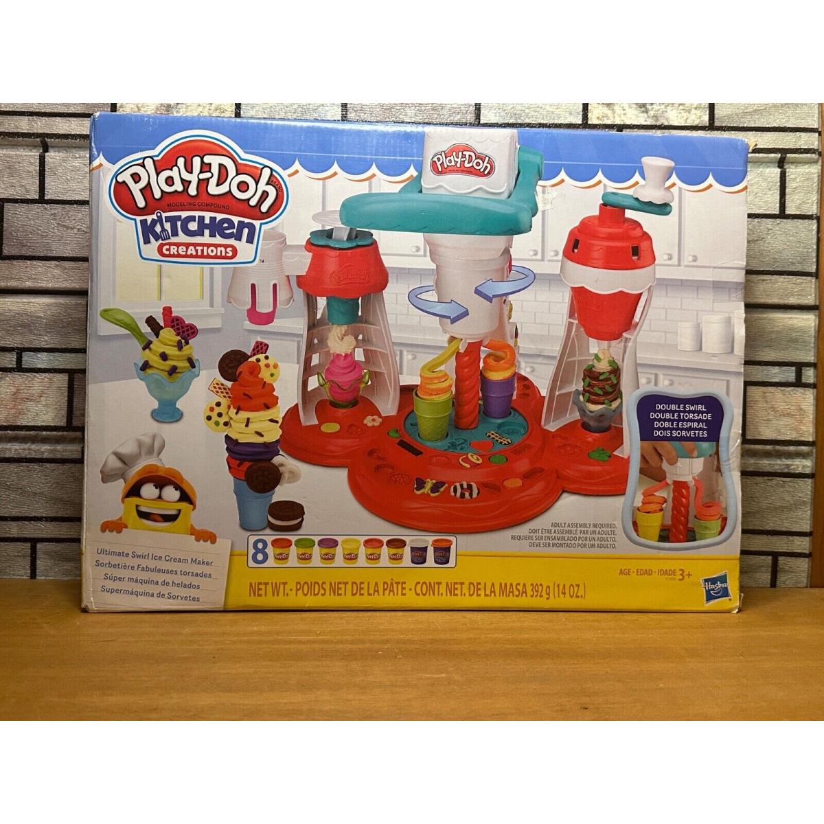 Play-doh Kitchen Creations Ultimate Swirl Ice Cream Maker Playset We Ship Daily