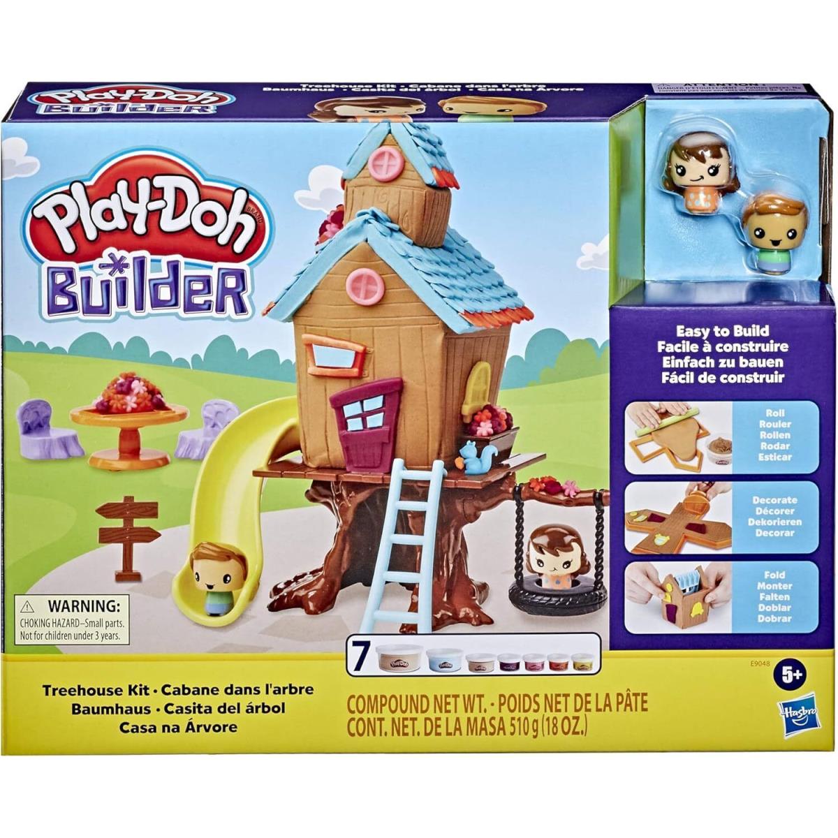 Play-doh Builder Treehouse Toy Building Kit For Kids 5 Years and Up with 7 Non-t