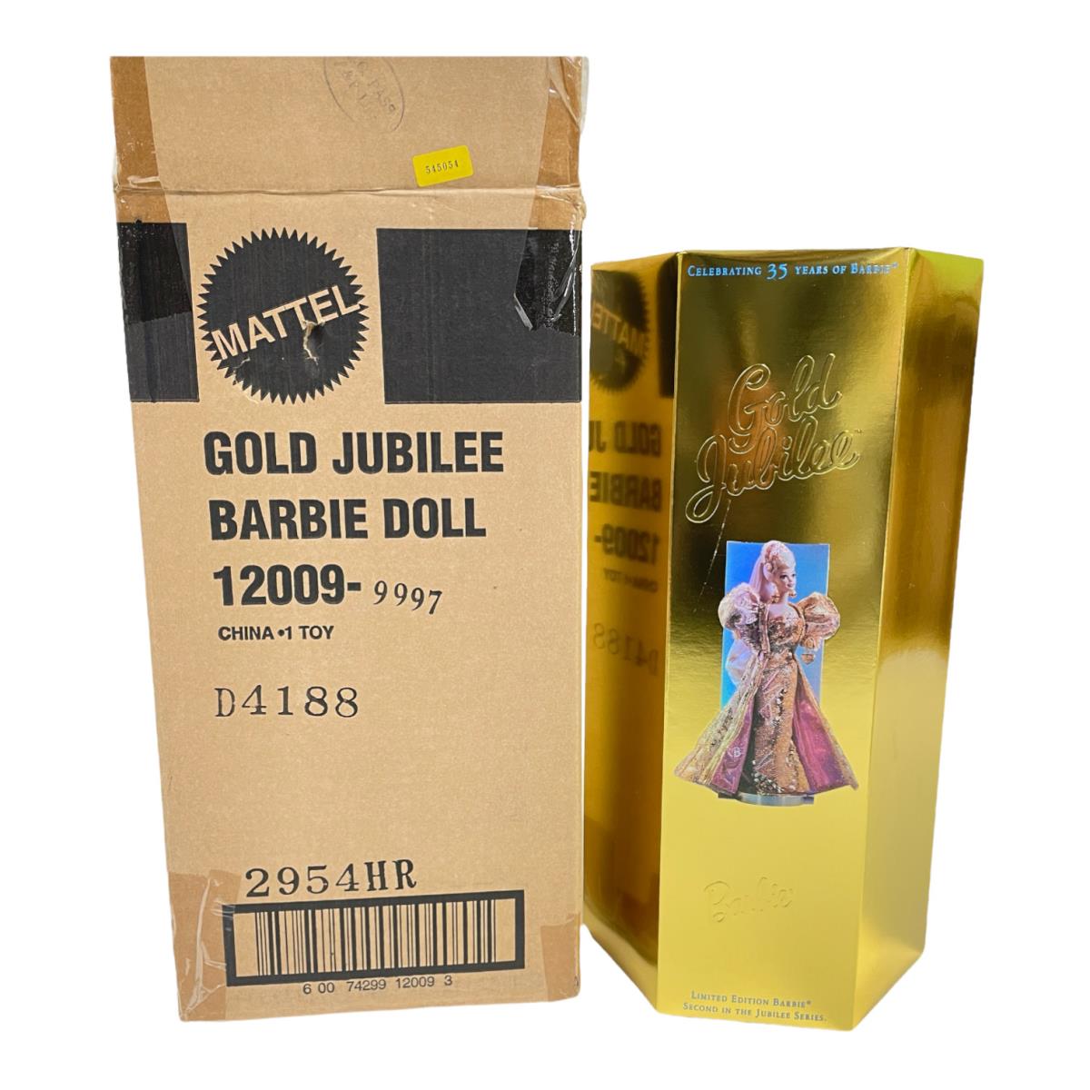 Barbie Mattel Gold Jubilee 35th Anniversary Limited Edition Doll 12009 w/ Shippe