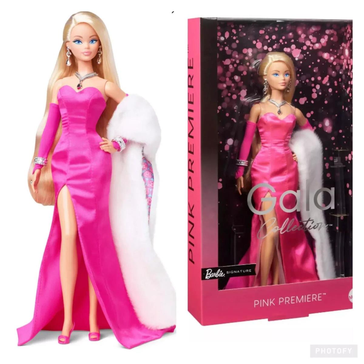 Barbie Signature Barbie Gala Collection Pink Premiere Doll Odile Face HRM28