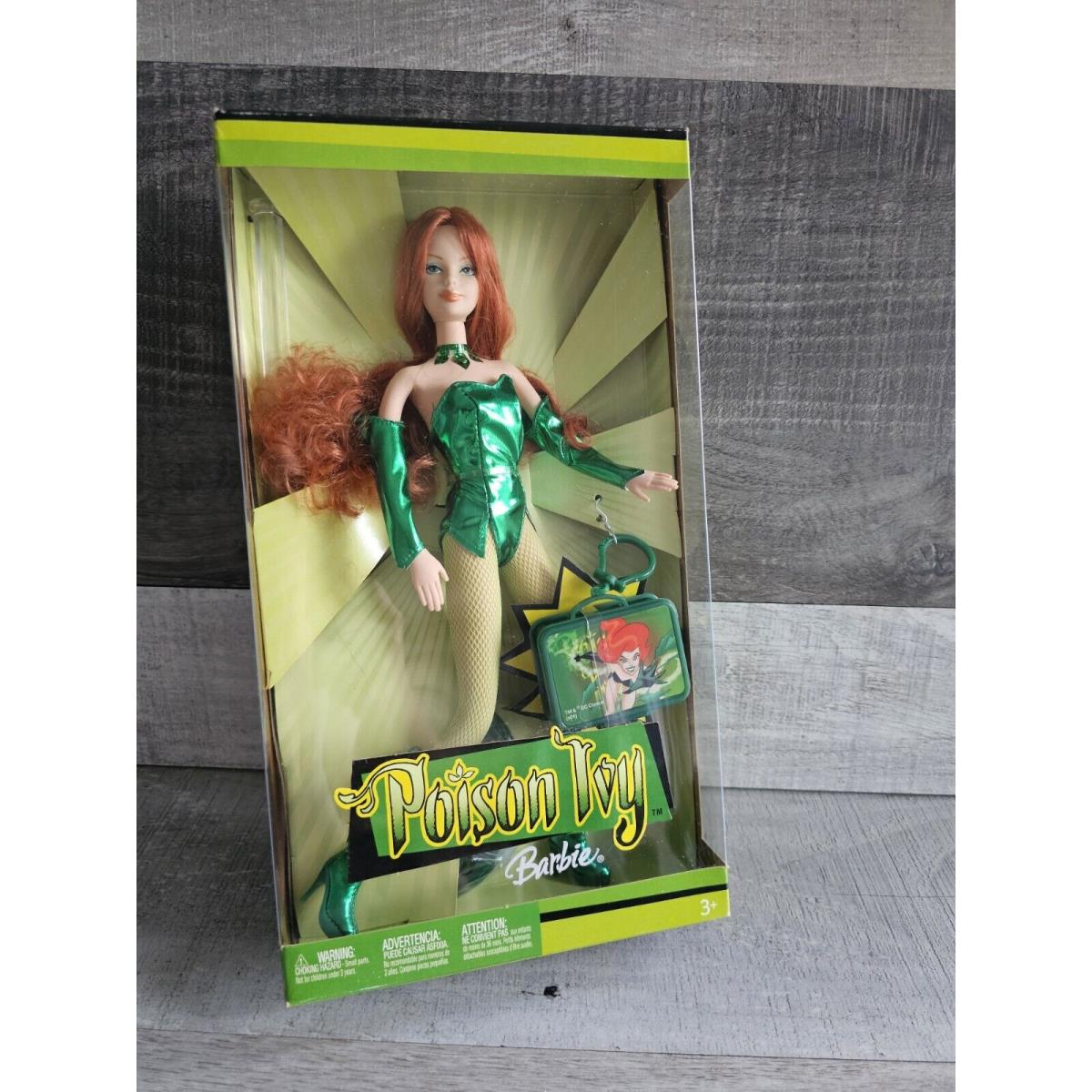 2004 Mattel DC Comics Poison Ivy - Barbie Doll w/ Lunchbox Keycha