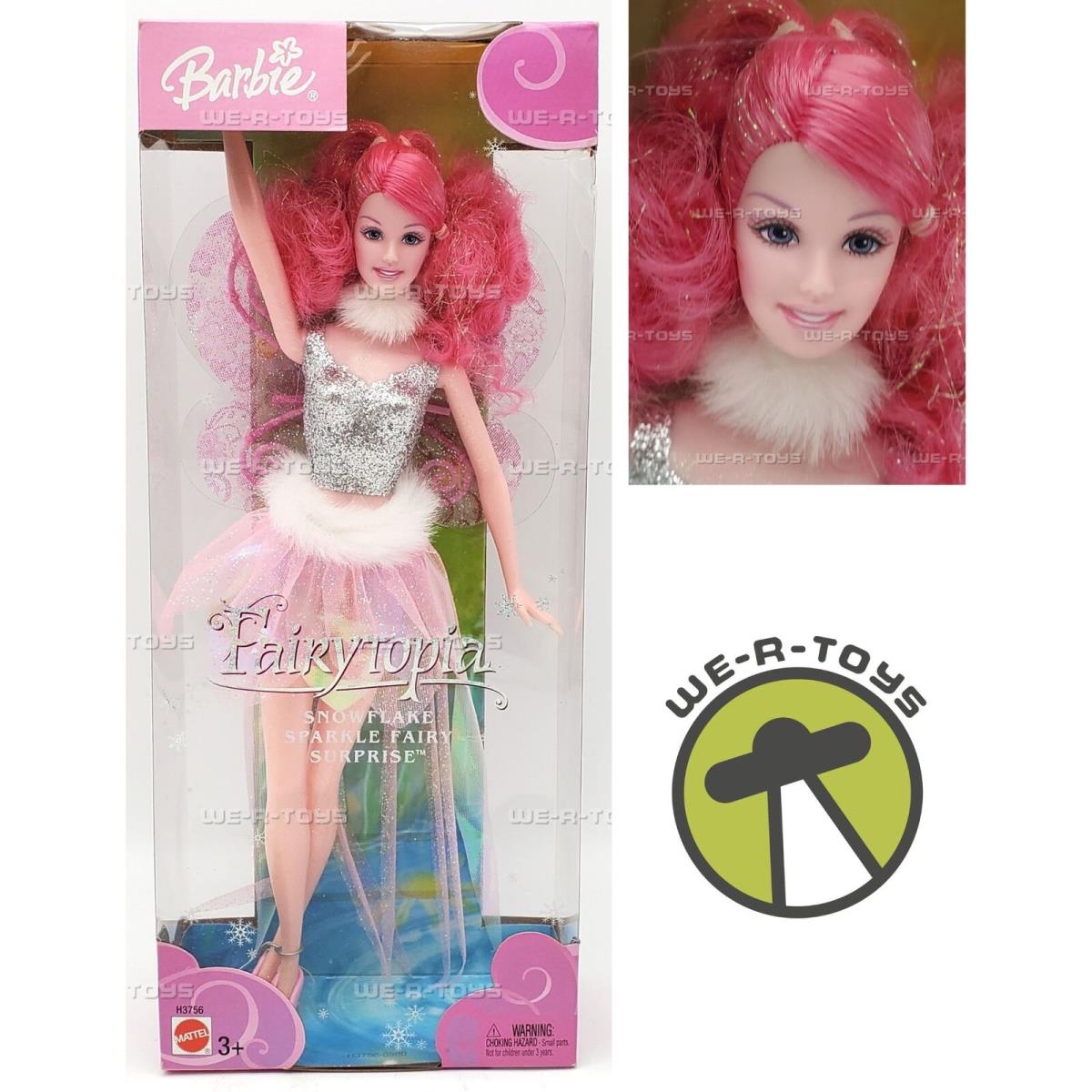 Barbie Fairytopia Snowflake Sparkle Fairy Surprise 2004 Mattel H3756 Nrfb