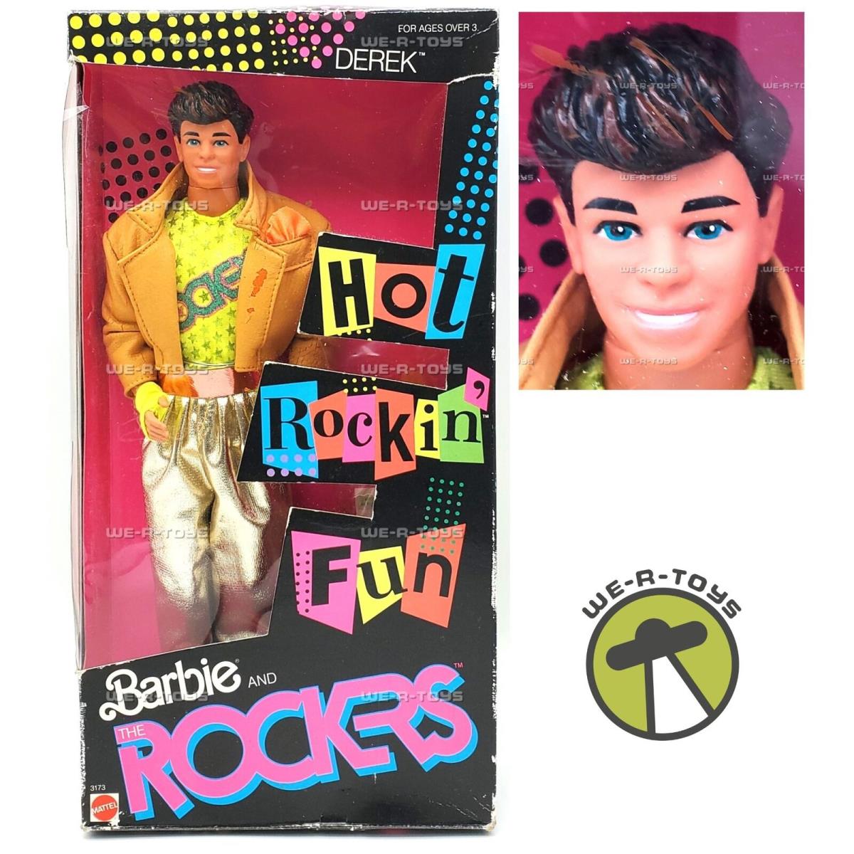 Barbie and The Rockers Derek Doll 1986 Mattel 3173