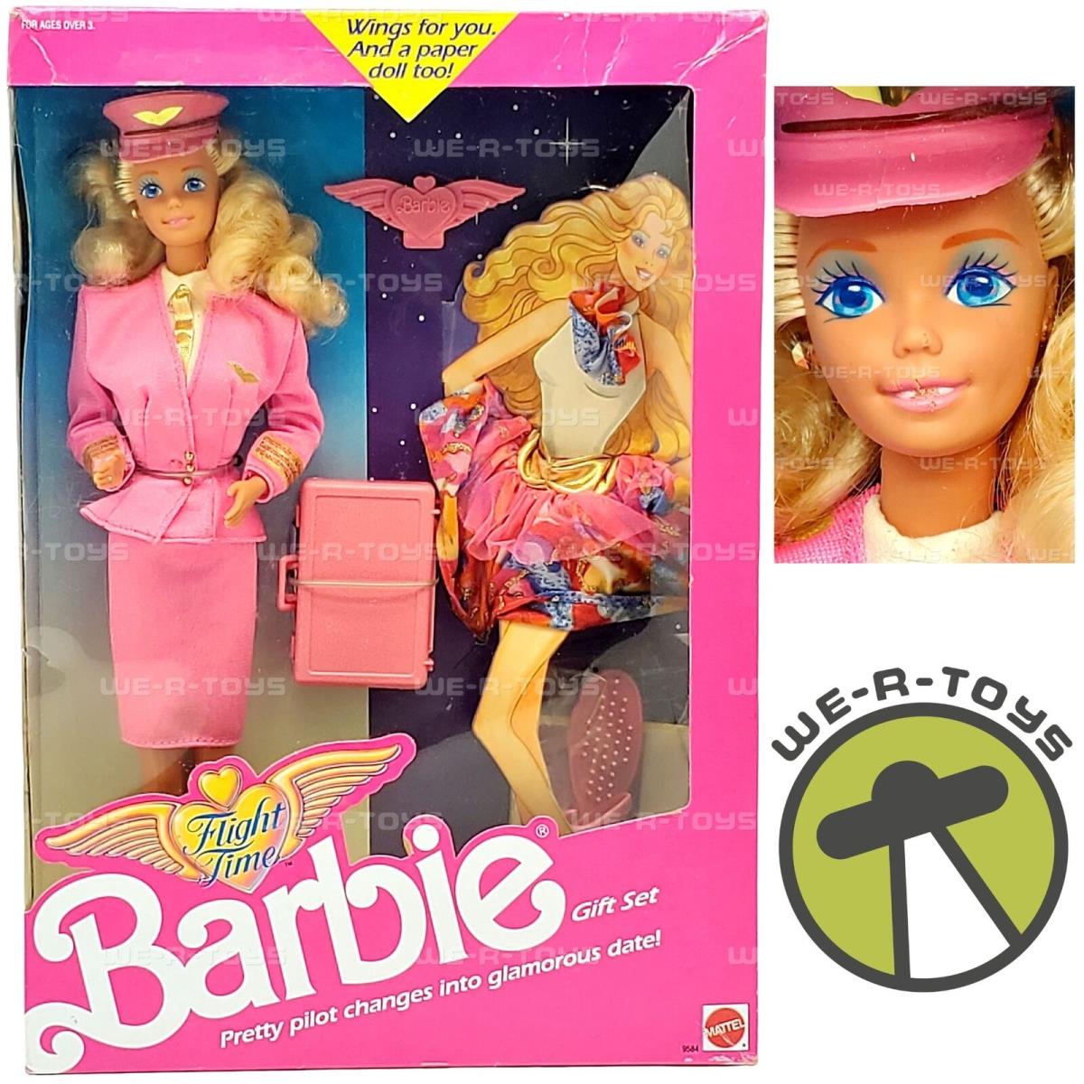 Flight Time Barbie Doll Gift Set 1989 Mattel 9584