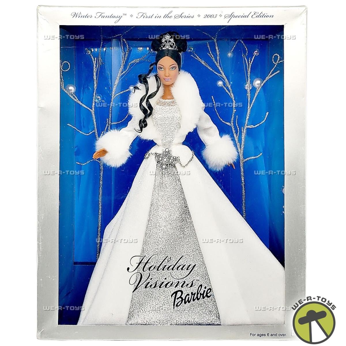 Holiday Visions Barbie Doll African American Winter Fantasy Special Edition 2003