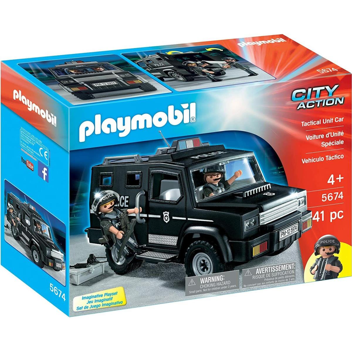 Playmobil City Action City Life Summer Fun Country Playsets Box CITY ACTION 5674 TACTICAL UNIT