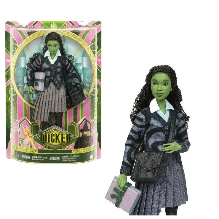 Wicked Movie Elphaba Shiz University Green Skin Fashion Doll Mattel JDG10