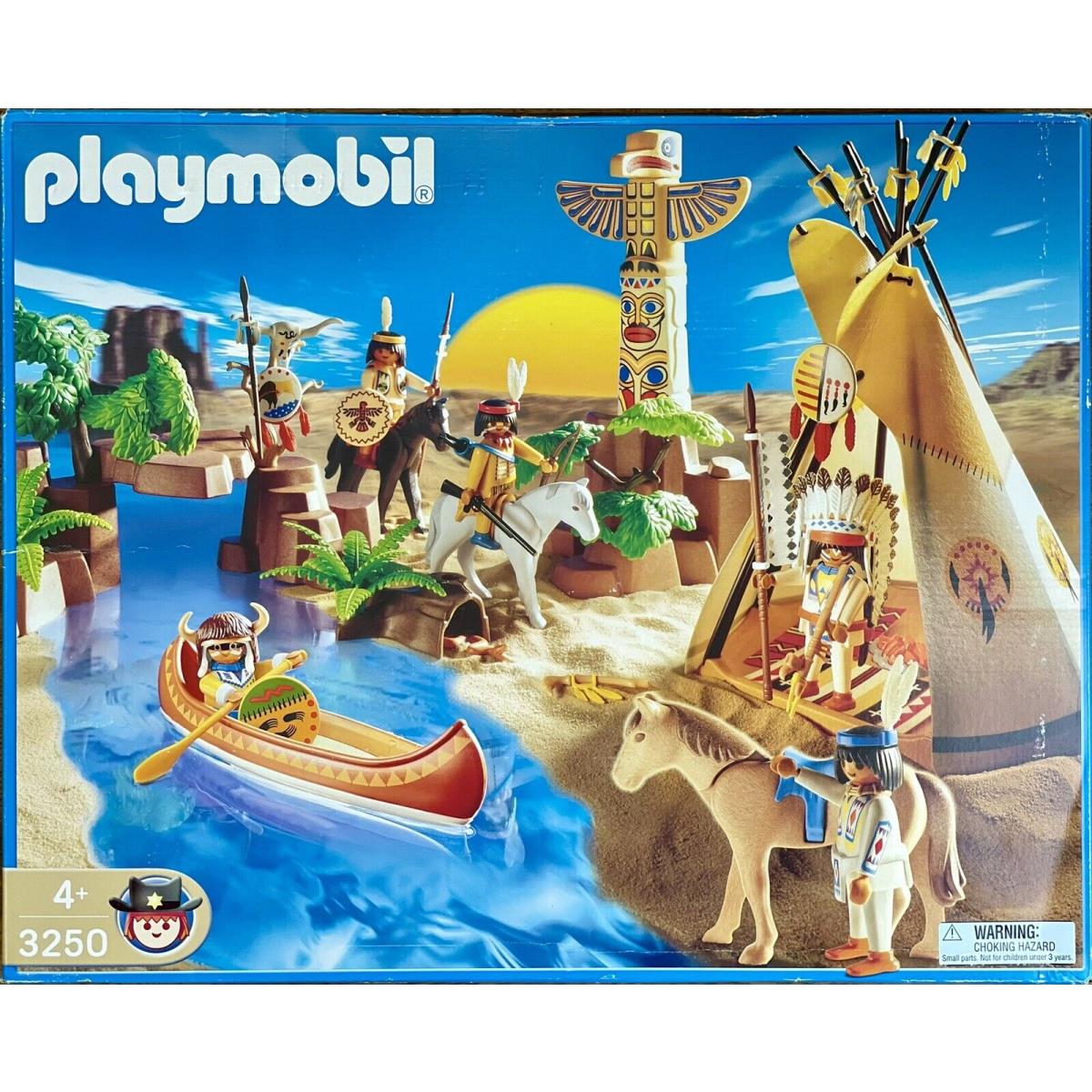 Playmobil 3250 Camp Thunder Native American Indian Set 2001