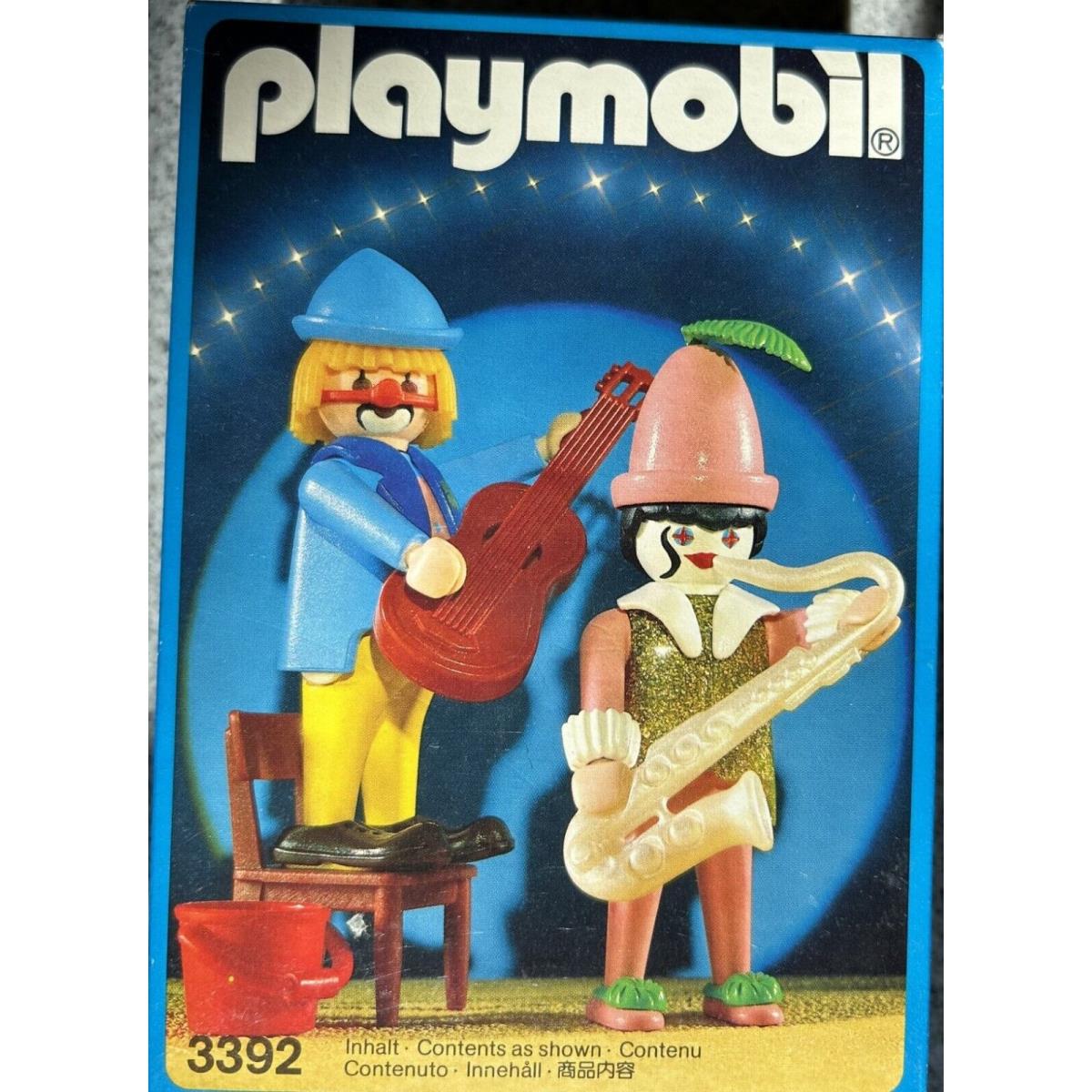 Playmobil 3392 Musical Clowns in Box From 1987