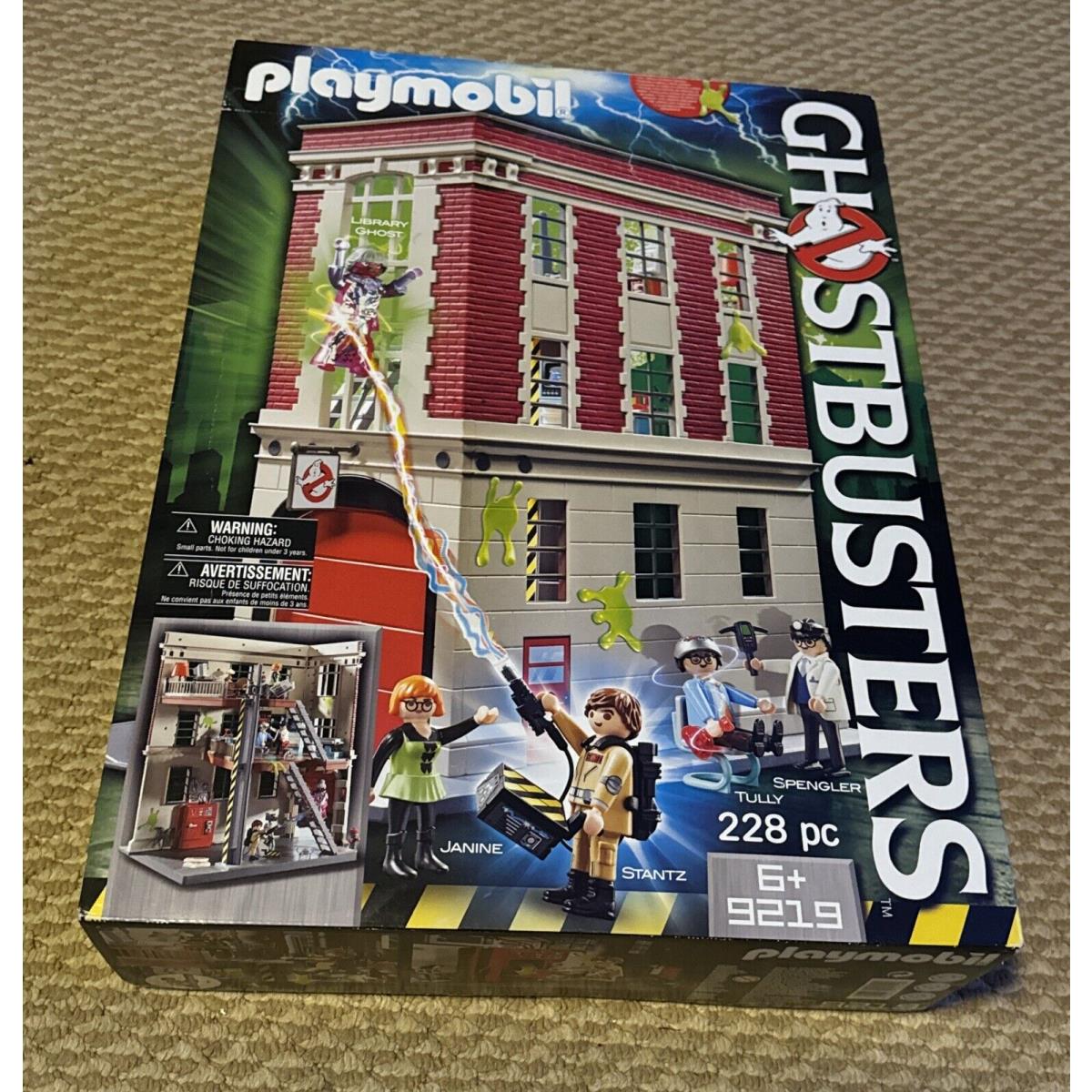 Playmobil Ghostbusters Firehouse Headquarters HQ Playset Box 9219