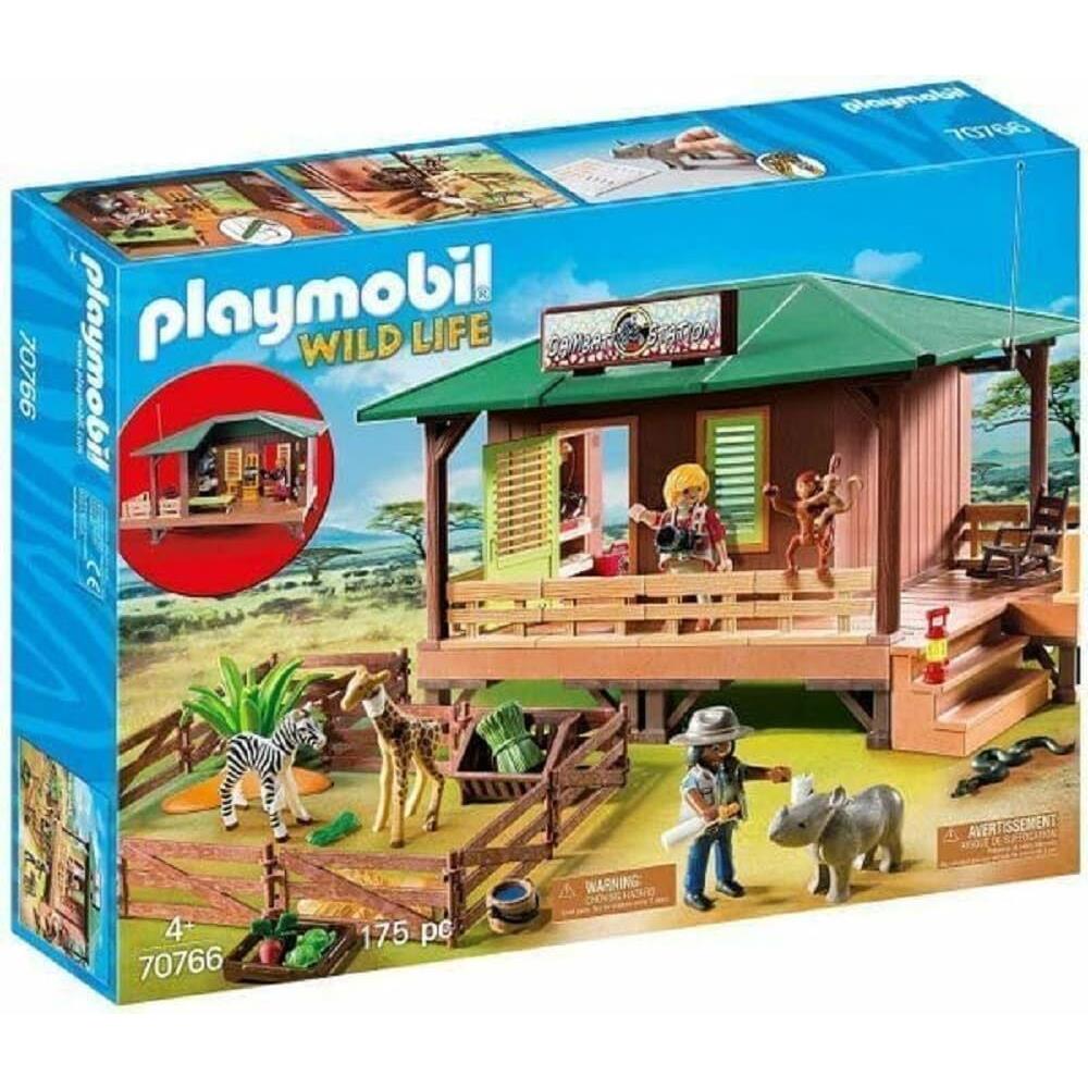 Playmobil 70766 Ranger Station with Animal Area Rare