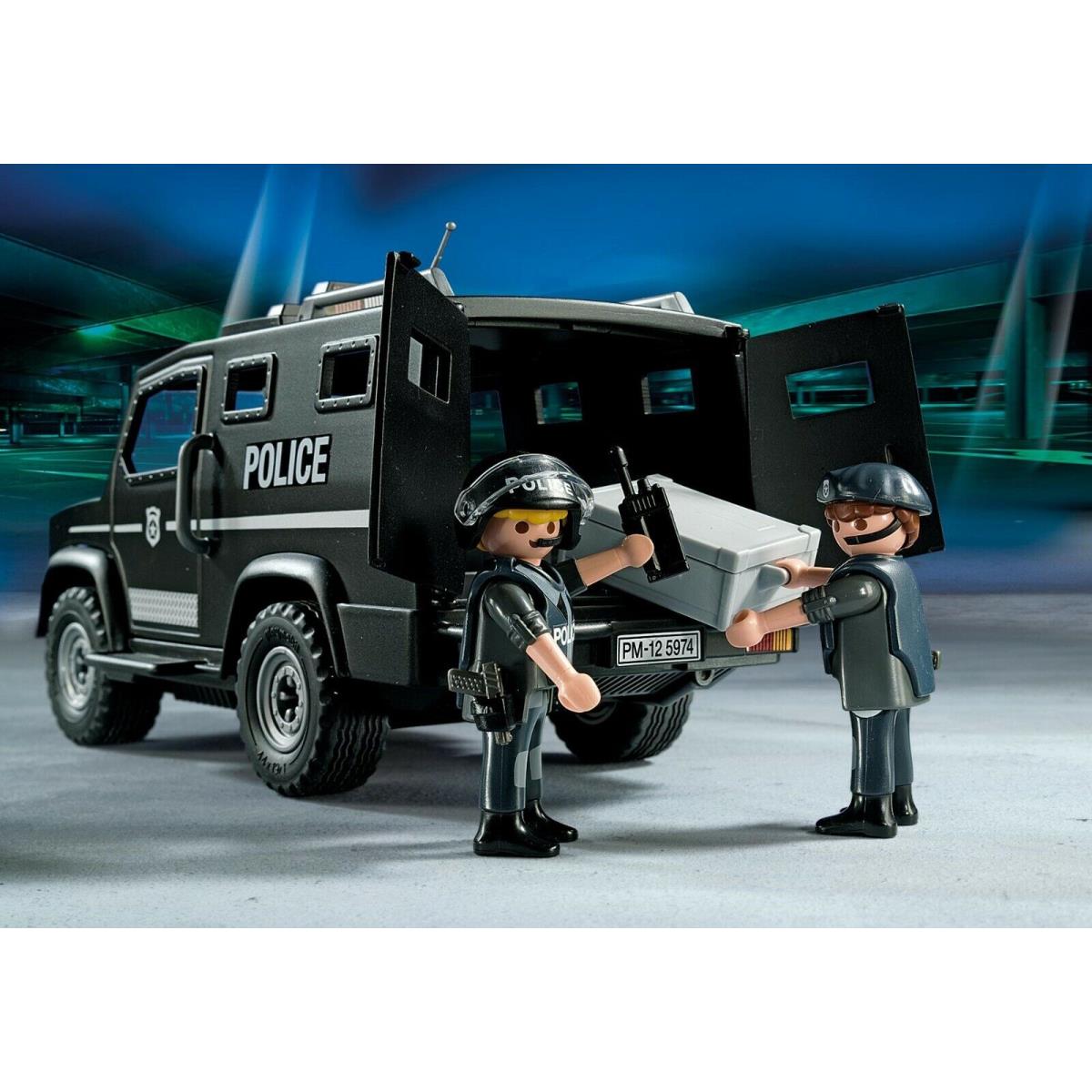 Playmobil 5674 City Action Tactical Unit Police Car Box Vintage