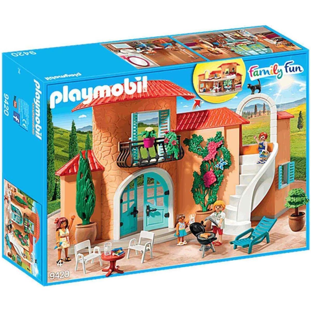 Playmobil 9420 Summer Villa Cat Family Vacation and Very Rare