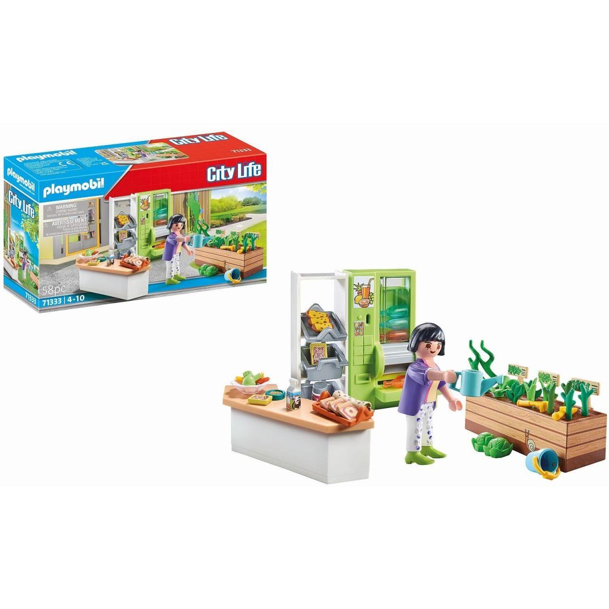 Playmobil 71333 City Life Lunch Kiosk Compatible with Other School Sets Educat