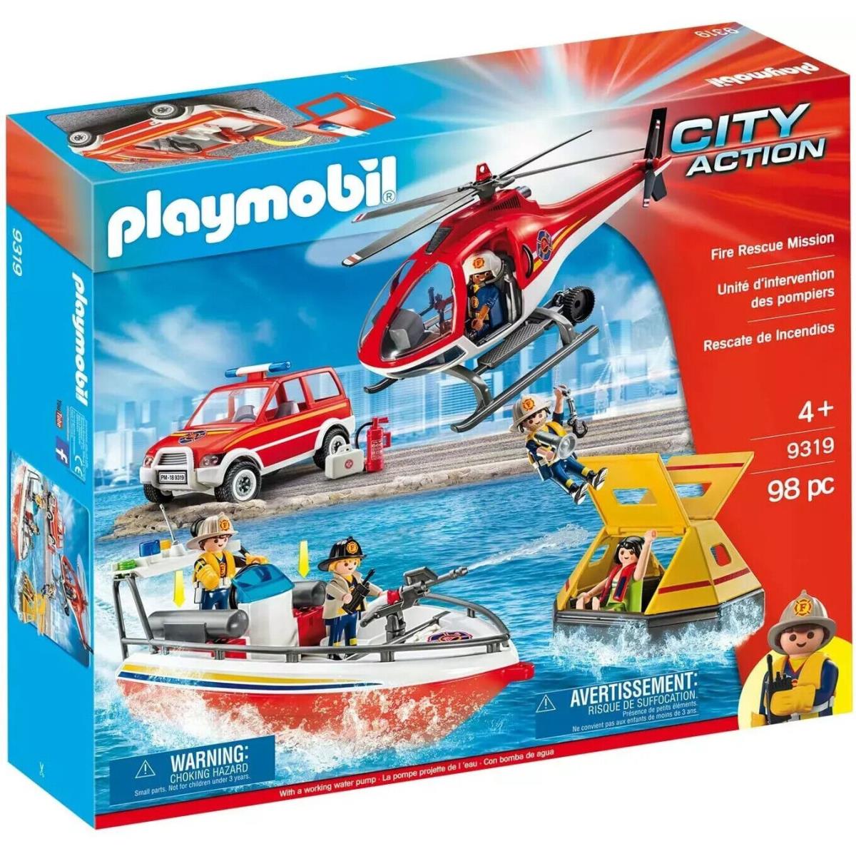 Playmobil 9319 - City Action Unit Surgery Of Firefighters 98 Pieces 4+