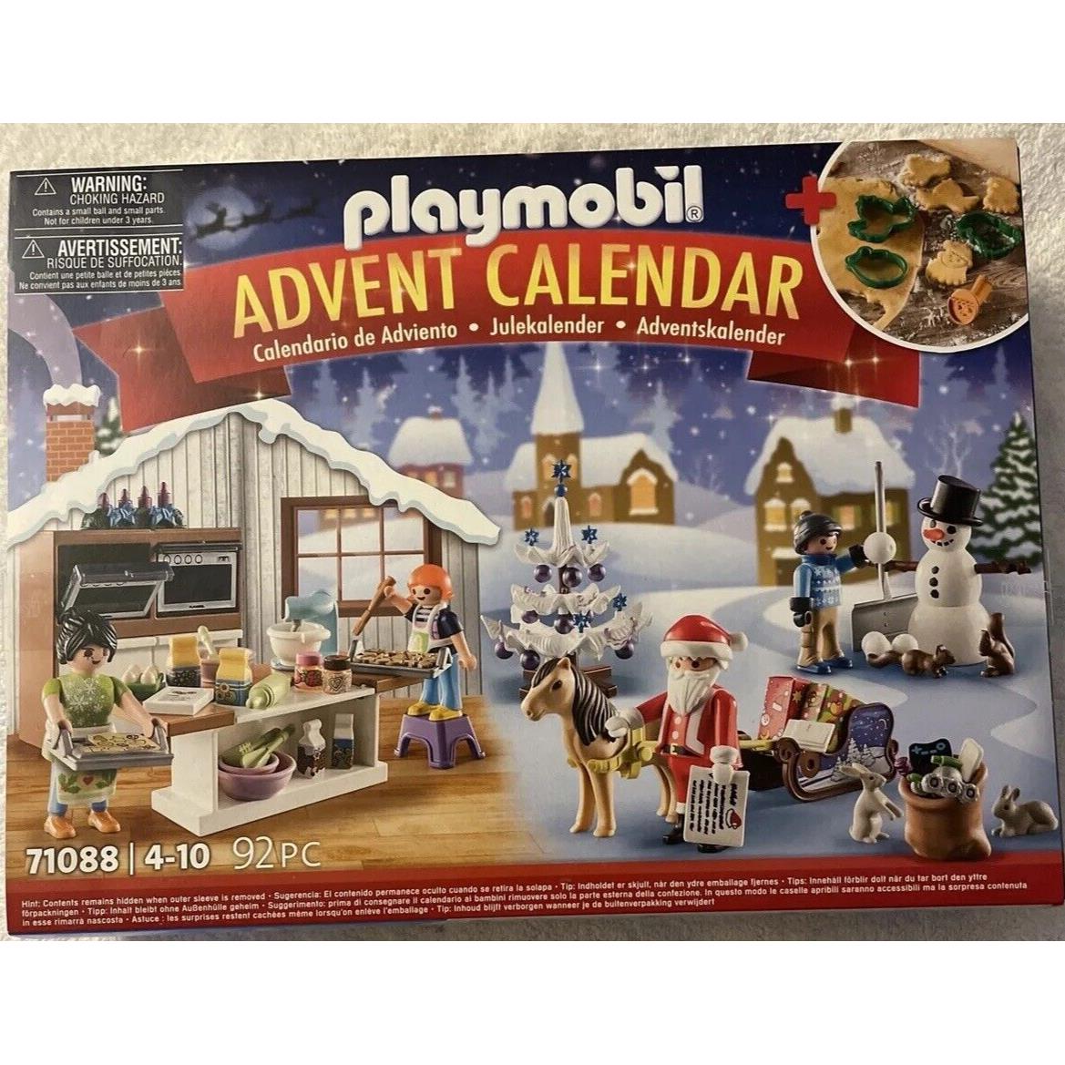 Playmobil 71088 Christmas Baking Advent Calendar w/ Cookie Cutters 92 Pieces