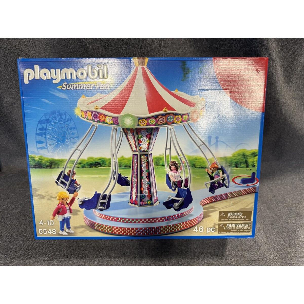 Playmobil Summer Fun Amusement Park Flying Swings 46pc / 5548 -new