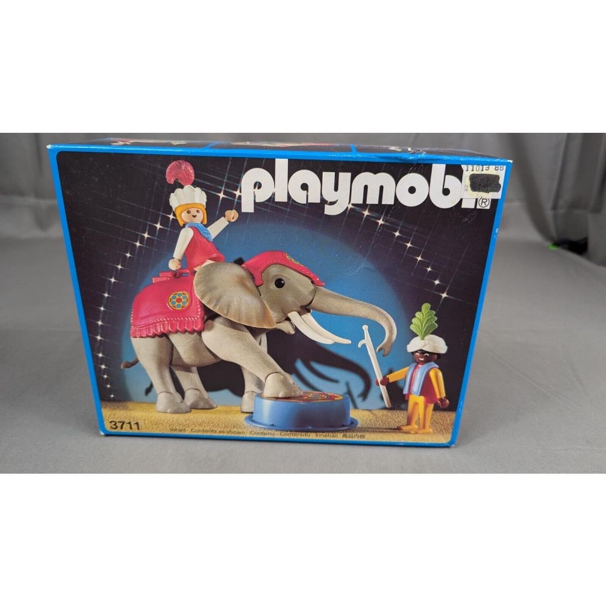 Vintage Playmobil 3711 Circus Elephant and Trainer 1988 Made In West