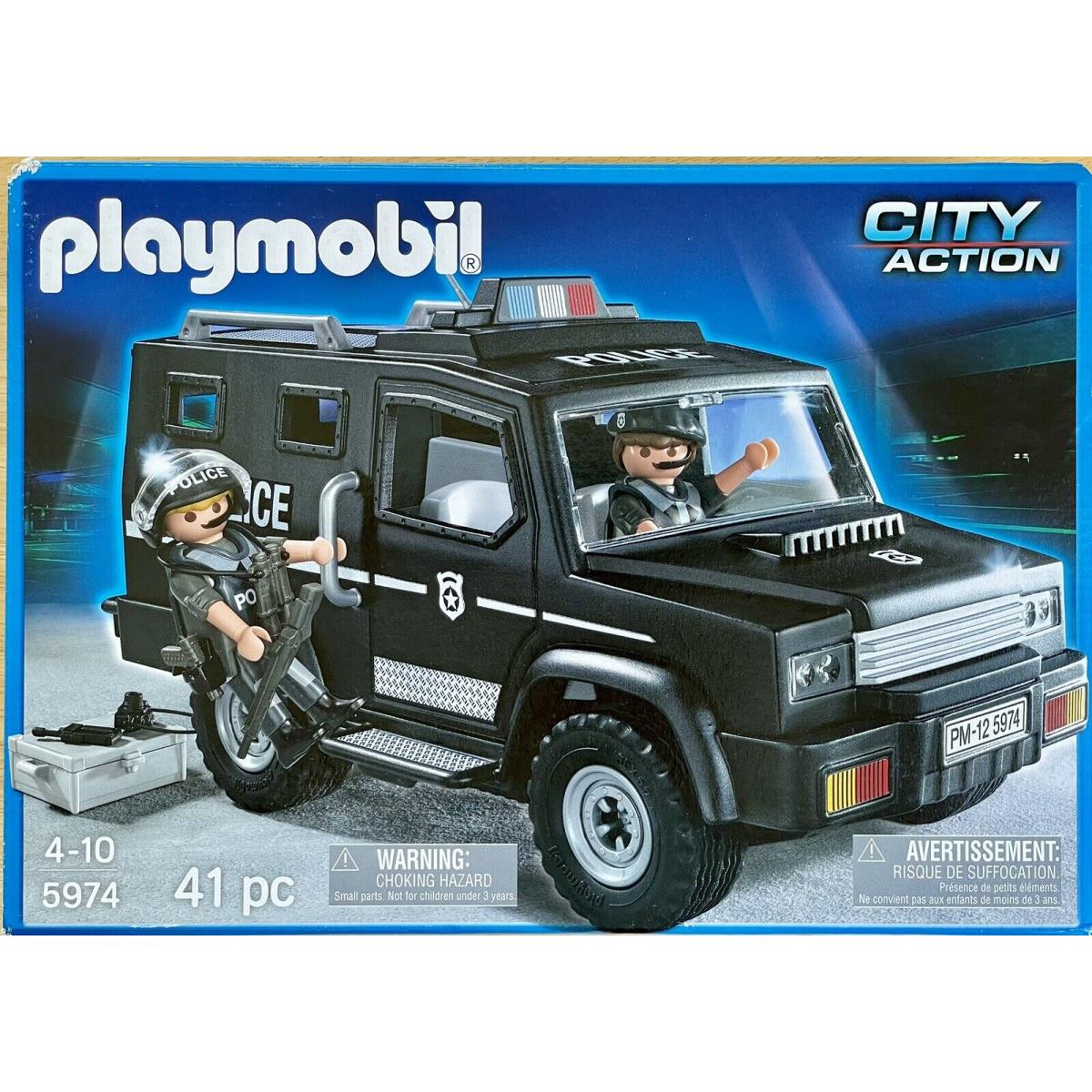 Playmobil 5974 Police Tactical Vehicle Removable Roof 2012