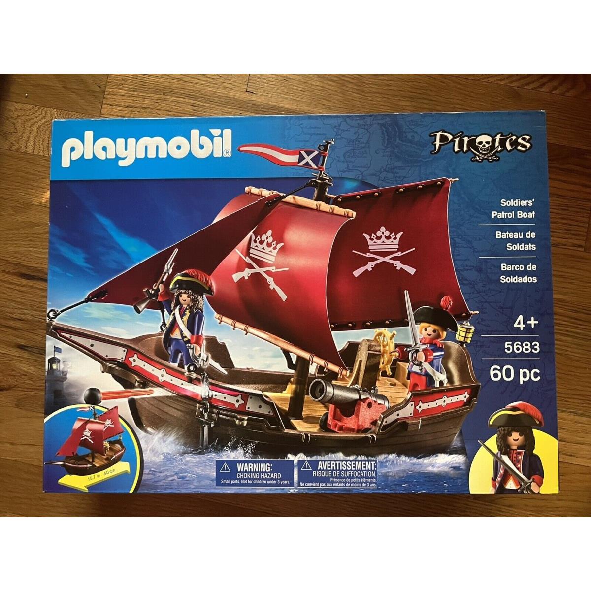 Playmobil 5683 Soldier Patrol Boat Pirate Ship