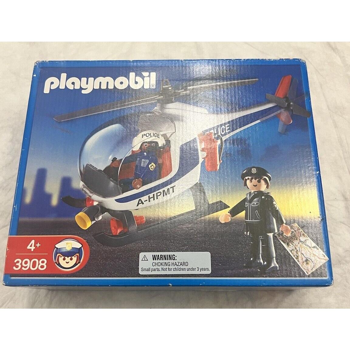 Playmobil 3908 Police Helicopter with Police and Pilot 2002 Germany