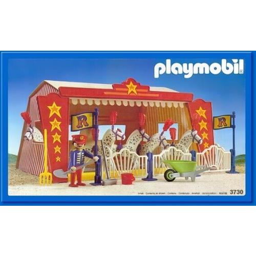 Playmobil 3730 Circus Tent Horses in Box - 1991