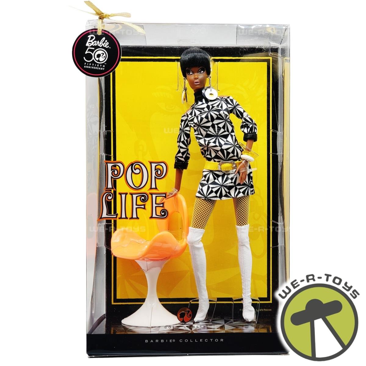 Barbie Collector Pop Life Pivotal Mod Christie Doll 2008 Mattel N6598