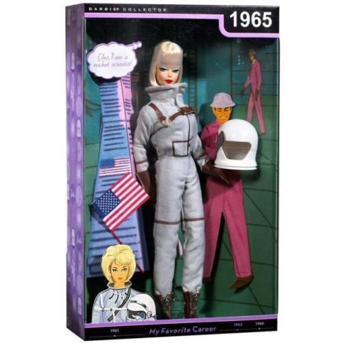 Barbie My Favorite Career Astronaut Doll R4474 Rocket Scientist 1965 Repro Nrfb