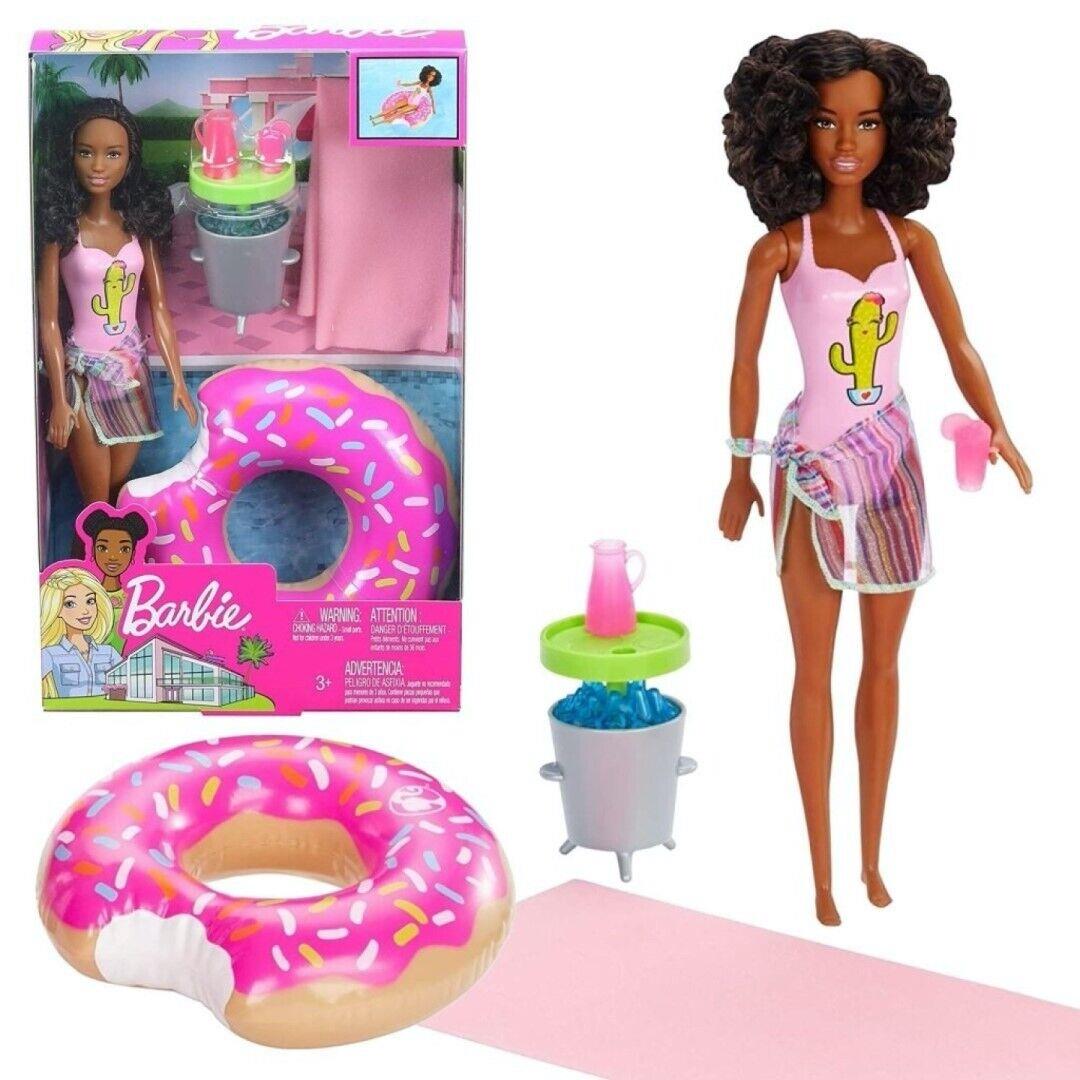 Mattel Barbie Doll Brunette and Pool Party GHT21