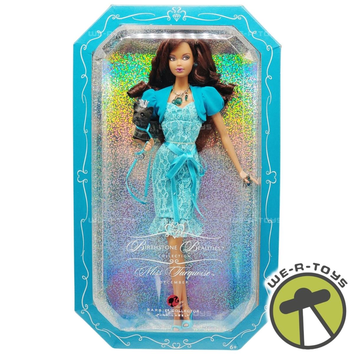 Birthstone Beauties December Turquoise Barbie Doll African American 2007